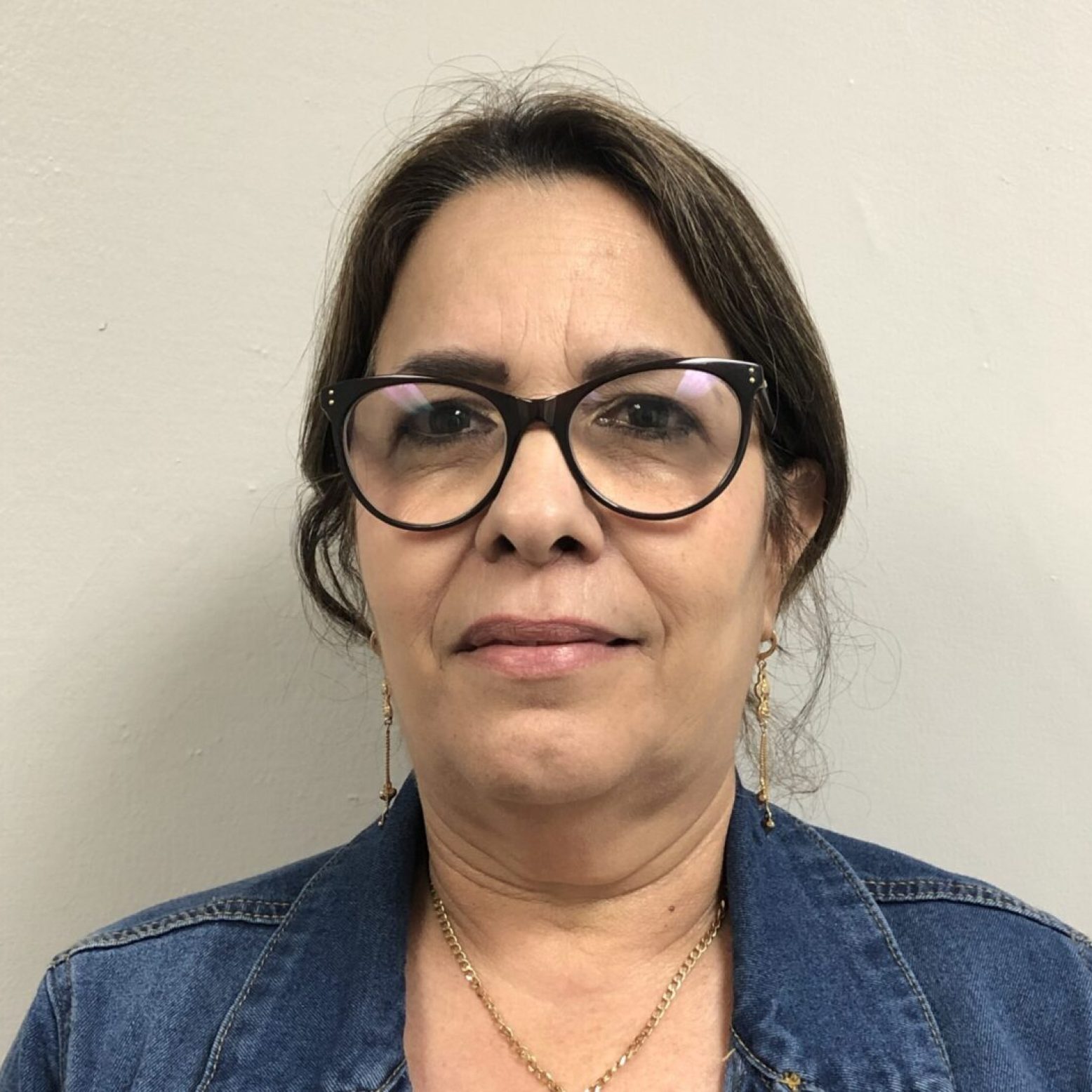 Close-up of woman wearing glasses